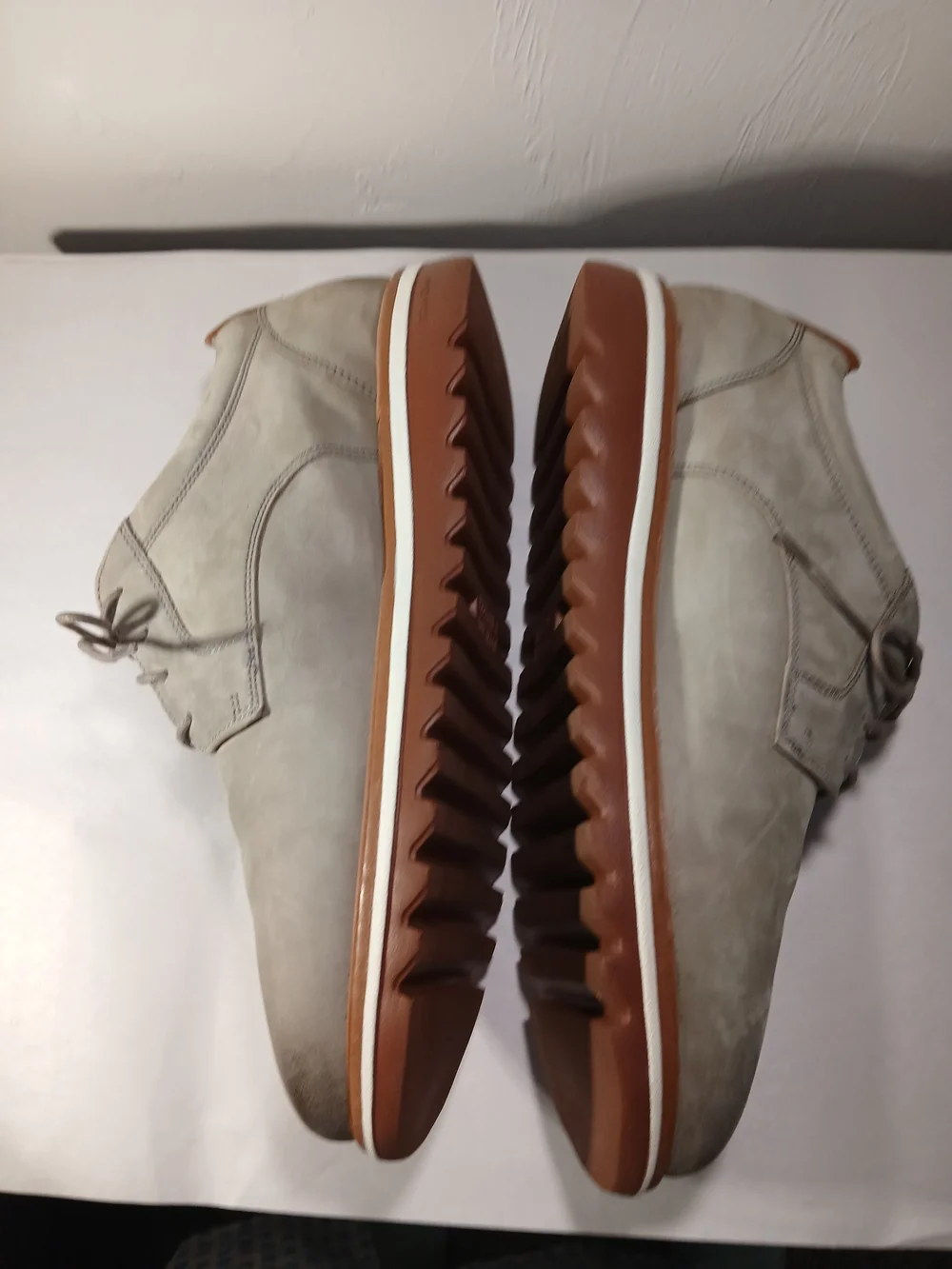 Johnston & Murphy Truform Men's 10W Braydon Plain Toe Lace-Up Gray Derby Shoes